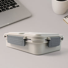 3-Compartment Stainless Steel Lunch Box (1 Pc)