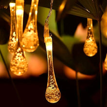 Decorative LED Lighting Chain with Crystal Water Drop Bulbs Approx 3 Mtr (1 Pc)
