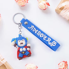 Cute Silicone 3D Key Chain with Metal Hook & Strap (Pack of 1)