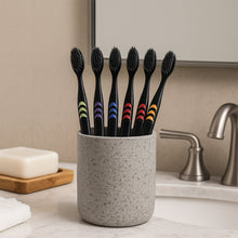 Soft Toothbrush With Plastic Round Box for Men and Women, Kids, Adults Plastic Toothbrush (10 pcs Set)