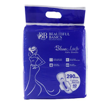 Beautiful Basics Blue Lady Extra Long Pads With Wides Wings Sanitary Pads – 290 mm, 40-Pack