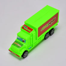 Bright plastic cargo truck toy, suitable for children