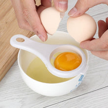 Handy egg separator for perfect yolk filtering.