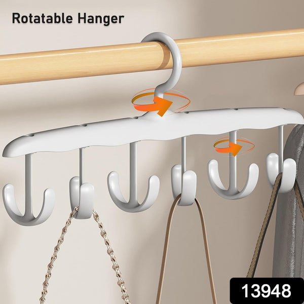Rotatable Tank Top Hanger – Space Saving Closet Organizer for Dorms & Apartments (12-Hook)
