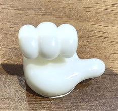 White Multifunctional Multi functional Hand Shape Wall Clip Hanger Keys Cable Holder