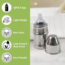 Apex Premium Stainless Steel Baby Feeding Bottle (125 ML / 1 Pc)