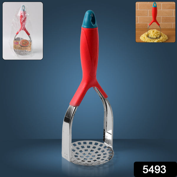 Supermom Kitchen Food Masher | Heavy Duty Masher for Fruits, Veggies & Potatoes | Soft Grip Handle (1 Pc)